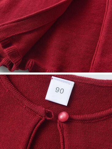 فتيات صغيرات فتيات يتجاهلون Cardigan ، و 100 ٪ من القطن متماسكة ، وتستر واحد على الفساتين ، والمدارس ، والحفلات والعطلات ، 3T-8 in Kuwait