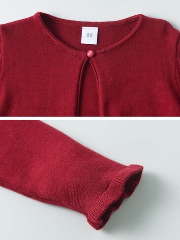 فتيات صغيرات فتيات يتجاهلون Cardigan ، و 100 ٪ من القطن متماسكة ، وتستر واحد على الفساتين ، والمدارس ، والحفلات والعطلات ، 3T-8 in Kuwait
