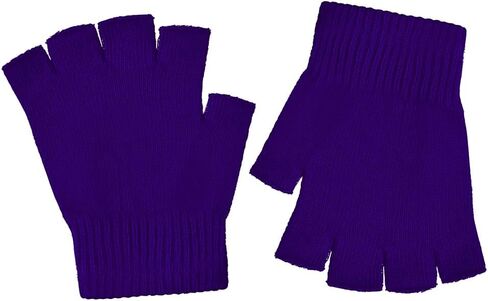 Century Star Fingerless Gloves Kids Winter Gloves Half Finger Warm Knit Stretchy Touchscreen Mitten for Typing Boys Girls in Saudi Arabia