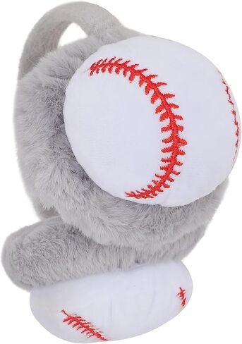Tinayaue Kids Ear Muffs Cartoon Plush Dark Ambuffs for Boys Girls Student Winter Outdoor Cycling Windproof Ball Warmers in Saudi Arabia
