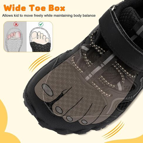 FEETCITY Kids Shoes Boys Girls Barefoot Shoe Wide Toddler Shoes Non-Slip Zero Drop Minimalist Sneakers Kids Tennis Hiking Shoe in Saudi Arabia