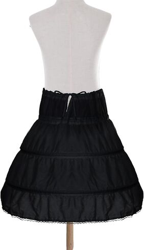 Baotongle Girls Petticoat Underskirt مع 3 أطواق كاملة الفتيات الفتيات بتنورة كرينولين تنورة كرينولين لحفلات الهالوين فستان يومي in Saudi Arabia