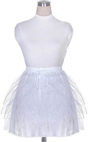 Baotongle Girls 3 Tulle Tulle زفاف زفاف قصيرة فتاة البطن Crinoline يجلس إلى أسفل in Saudi Arabia