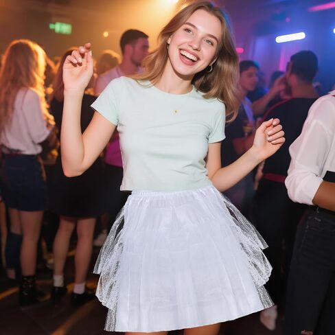 Baotongle Girls 3 Tulle Tulle زفاف زفاف قصيرة فتاة البطن Crinoline يجلس إلى أسفل in Saudi Arabia