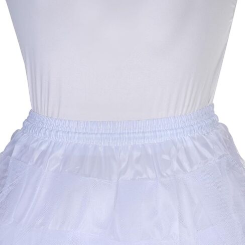 Baotongle Girls 3 Tulle Tulle زفاف زفاف قصيرة فتاة البطن Crinoline يجلس إلى أسفل in Saudi Arabia