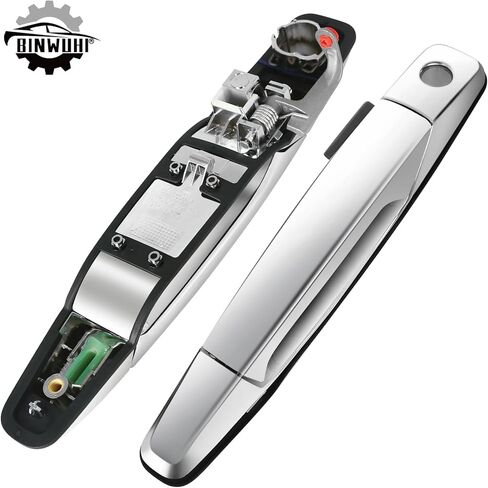 Chrome Exterior Rear Left Driver Side Door Handle Compatible with 2007-2013 Chevy Silverado Tahoe Avalanche Suburban,GMC Sierra Yukon XL Denali,Cadillac Escalade,|Replaces OE 15915659,22738725,80105 in Kuwait