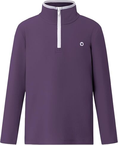 باطات الأطفال المحاكمة للحرارة ، سحابة ذكية ذكية ربع زيب ، pullover الرقبة وهمية مع أصفاد ثقب الإبهام in Kuwait