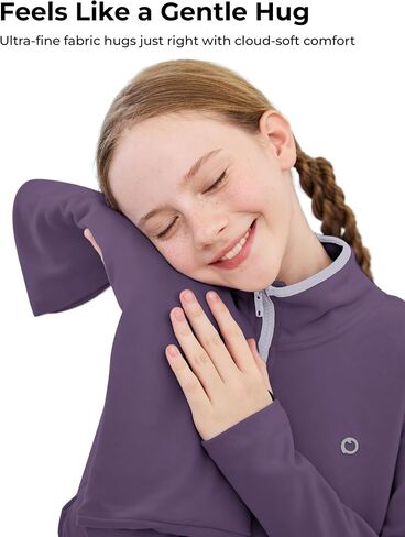 باطات الأطفال المحاكمة للحرارة ، سحابة ذكية ذكية ربع زيب ، pullover الرقبة وهمية مع أصفاد ثقب الإبهام in Kuwait