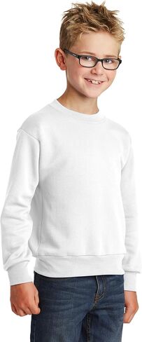 Fleece sweatshirt with a round neck Youth in Saudi Arabia