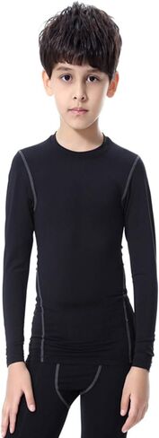1 أو 3 حزمة شباب صبيان قميص كرة القدم Undershirt طويلة الأكمام القمصان الرياضية لكرة القدم تجريب باسيلايير in Kuwait