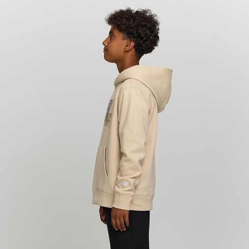 New Balance Boys Graphic Hoodie-Premium Comfy Cotton Plended Fleece Pullover Sweatshirt للأطفال والأحجام 4-20 in Saudi Arabia