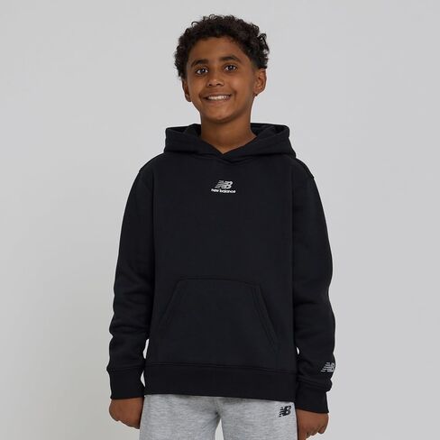 New Balance Boys Hoodie-القطن المريح المريح المريح Fleece Classic Pullover Sweatshirt للأطفال والأحجام 4-20 in Saudi Arabia