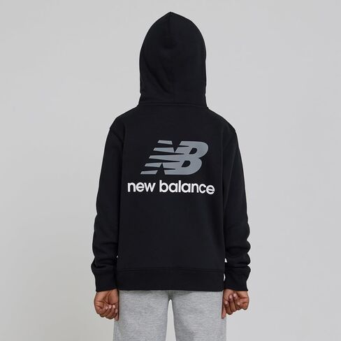 New Balance Boys Hoodie-القطن المريح المريح المريح Fleece Classic Pullover Sweatshirt للأطفال والأحجام 4-20 in Saudi Arabia