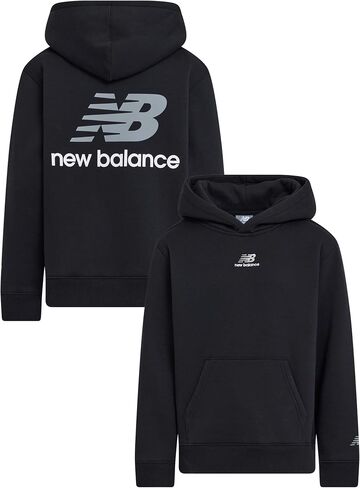 New Balance Boys Hoodie-القطن المريح المريح المريح Fleece Classic Pullover Sweatshirt للأطفال والأحجام 4-20 in Saudi Arabia
