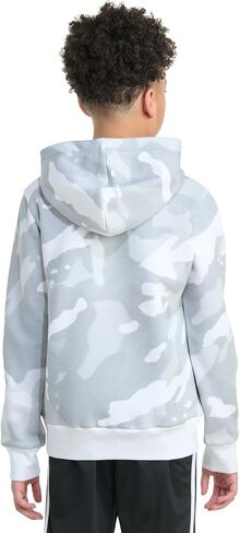 adidas Boys' Long Sleeve Halftone Camo Printed Fleece Pullover Hoodie in Saudi Arabia