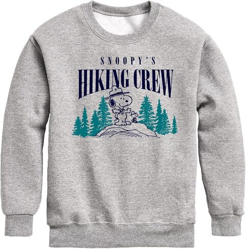 HYBRID APPAREL - Peanuts - Snoopy Hiking Crew - Toddler & Youth Crewneck Fleece Sweatshirt in Saudi Arabia