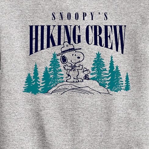 HYBRID APPAREL - Peanuts - Snoopy Hiking Crew - Toddler & Youth Crewneck Fleece Sweatshirt in Saudi Arabia