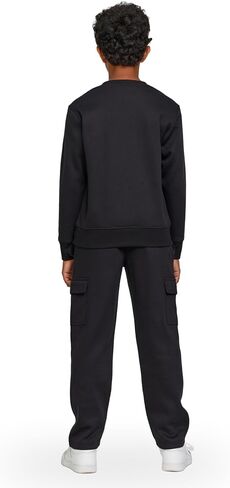 New Balance Boys and Toddlers 'Set-Set-Soft Fleece Crewneck Pullover Sweatshirt Cargopants sweatsuit (2T-12) in Saudi Arabia