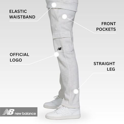 New Balance Boys and Toddlers 'Set-Set-Soft Fleece Crewneck Pullover Sweatshirt Cargopants sweatsuit (2T-12) in Saudi Arabia