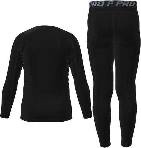 Lanbaosi Youth Boys Boys Long Sleeve Compression Serting Leggings Football Tops Tops Base Base Ster in Saudi Arabia