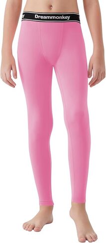 Dreammonkey Boys Leggings, 4T - 14 Years Quick Dry Base Layer Compression Pants Sports Tights for Football and Basketball in Kuwait