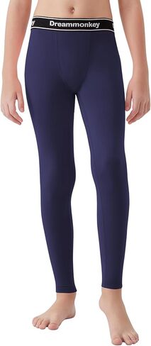 Dreammonkey Boys Leggings, 4T - 14 Years Quick Dry Base Layer Compression Pants Sports Tights for Football and Basketball in Kuwait