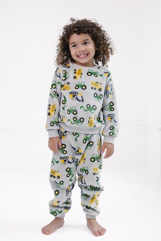 John Deere Trucks Woobie Pullover Sweatshirt و Gogger Pants مجموعة حديثي الولادة لأحجام الأطفال الصغيرة (0-3 أشهر - 5) in Saudi Arabia