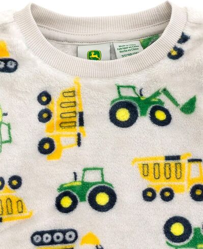 John Deere Trucks Woobie Pullover Sweatshirt و Gogger Pants مجموعة حديثي الولادة لأحجام الأطفال الصغيرة (0-3 أشهر - 5) in Saudi Arabia