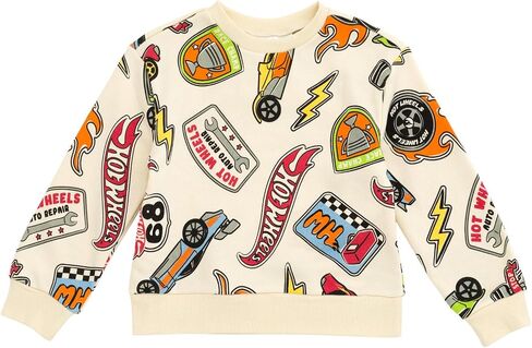 Hot Wheels Fleece Pullover Sweatshirt و Gogger Pants Wound Toddler لأحجام الأطفال الكبيرة (2T - 10-12) in Saudi Arabia