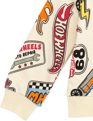 Hot Wheels Fleece Pullover Sweatshirt و Gogger Pants Wound Toddler لأحجام الأطفال الكبيرة (2T - 10-12) in Saudi Arabia