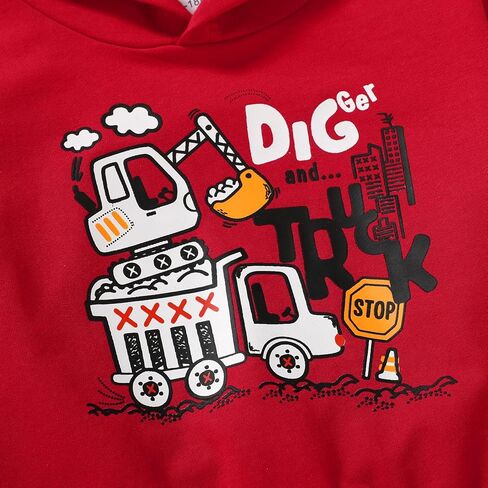 Happy Town Toddler Boy Clothes Fall Sweatsuit Winter Outfits Long Sleeve Hoodies Sweatshirt and Plaid Cargo Sweatpants in Saudi Arabia