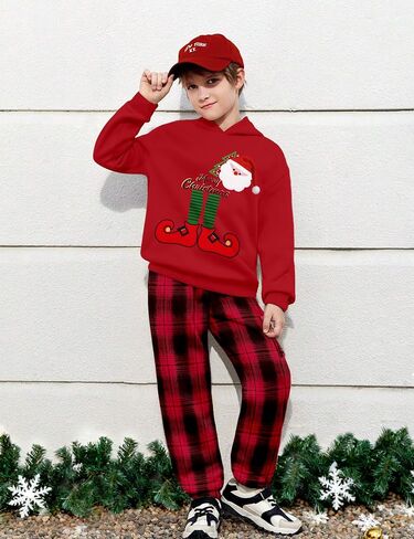 KANGKANG Boys Clothes Two Piece Long Sleeve Hooded Sweatshirt Top Camouflage Sweatpants Fall Outfits Winter Clothes Set 6-16Y in Kuwait