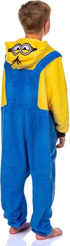 Minions Boys 'Kigurumi Union Suit - Stuart & Kevin Designs - Super Soft Fleece Minion Pajamas مع تفاصيل مطرزة in Saudi Arabia