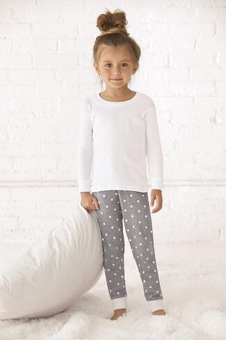 Marky G Apparel Toddler Snug-Fit Pajama Pajama Long Sleeve Crew Neck Top (حزمة 3) in Kuwait