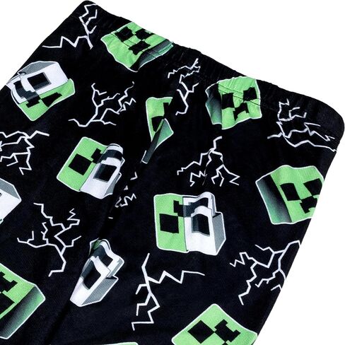 Minecraft Boys' 2-Piece Loose-fit Pajama Set, Soft & Comfortable in Saudi Arabia