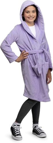 Lands' End Kids Hooded Fleece Solid Robe in Saudi Arabia