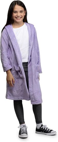 Lands' End Kids Hooded Fleece Solid Robe in Saudi Arabia