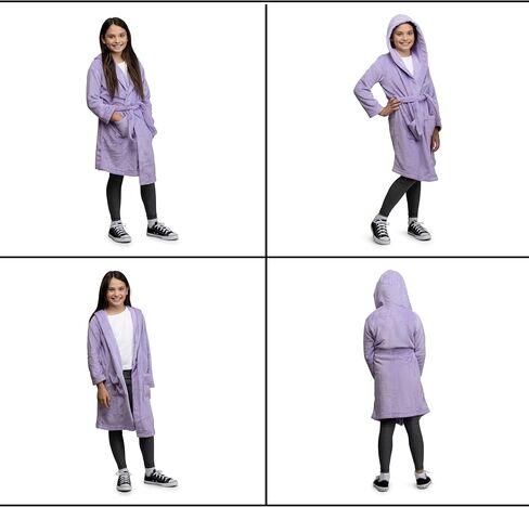 Lands' End Kids Hooded Fleece Solid Robe in Saudi Arabia