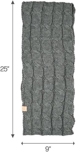 C.C Kids Kids Cable Knit Infinity وشاح للبنين - مريح أطفال دافئ ناعم شباب متماسكة in Saudi Arabia