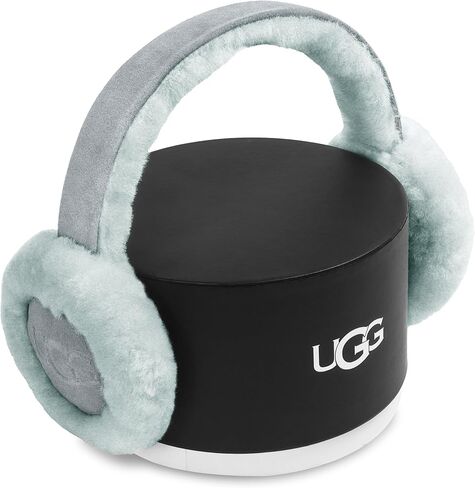 ugg Kids Earmuff مع راحة جلد الغنم ، وعصابة رأس دافئة - شعار مطرز الحد الأدنى - ارتداء الطقس البارد الدافئ in Saudi Arabia