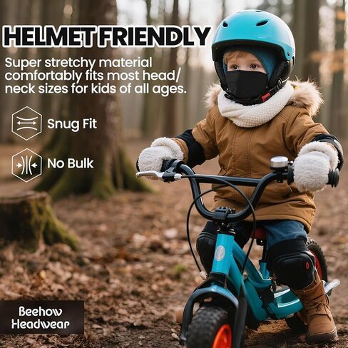 Kids Balaclava Ski Mask&Neck Gaiter Winter for Boys&Girls,Fleece Windproof Neck Warmer for Skiing Cycling Hiking in Kuwait