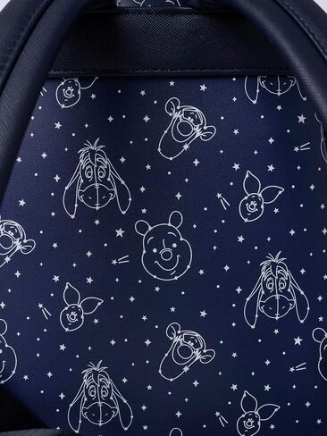 Loungefly Winnie the Pooh Navy Mini Backpack Protelation Constellation Print Double Strap Bag in Saudi Arabia
