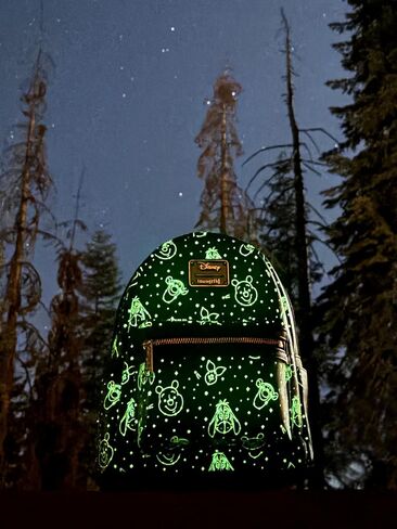 Loungefly Winnie the Pooh Navy Mini Backpack Protelation Constellation Print Double Strap Bag in Saudi Arabia