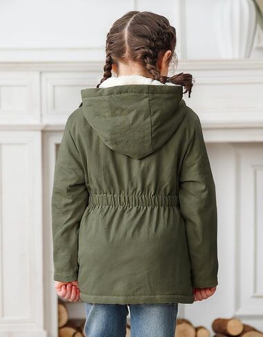 ترايفيرن فتيات معطف الشتاء سترة باركا باركت باركا مع غطاء محرك السيارة لمدة 3-7 سنوات in Kuwait