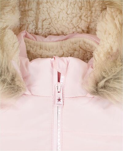 Tommy Hilfiger Girls' Long Length Heavyweight Puffer Jacket with Polar Fleece Lining in Saudi Arabia