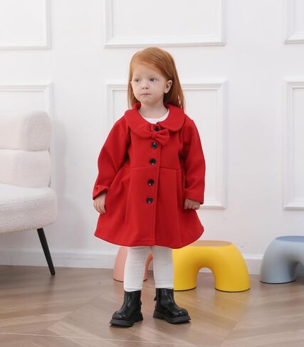 طفل طفلة طفلة معطف طويل الأكمام الأزرار الصلبة ألوان الملابس سترة فتيات صغير in Kuwait