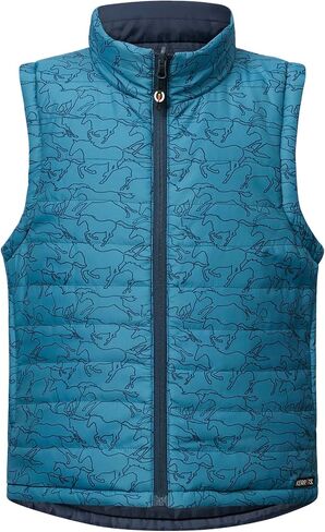 Kerrits Kids Round Up up equiptrian stest - Warm Kids Horse Riding Vest for Winter ، تصميم طباعة الخيول الممتع in Saudi Arabia