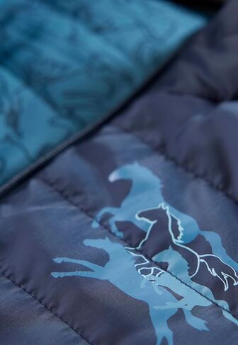 Kerrits Kids Round Up up equiptrian stest - Warm Kids Horse Riding Vest for Winter ، تصميم طباعة الخيول الممتع in Saudi Arabia
