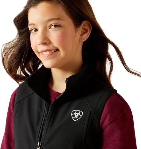 ARIAT Girl's Black & Southwest Softshell Vest in Saudi Arabia