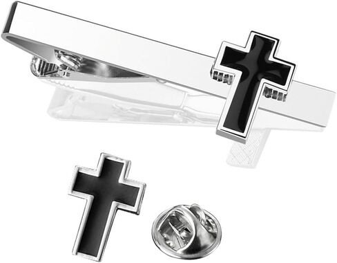 Tie Clips for Men, Tie Clip, Tie Bar, Tie Bars for Men, Silver Tie Tack Pins Unique, Mens Lapel Pins for Suits Shirts, Neck Tie Clasps for Women Boys Dad Father, Jewelry Accessories Gifts for Holiday in Saudi Arabia